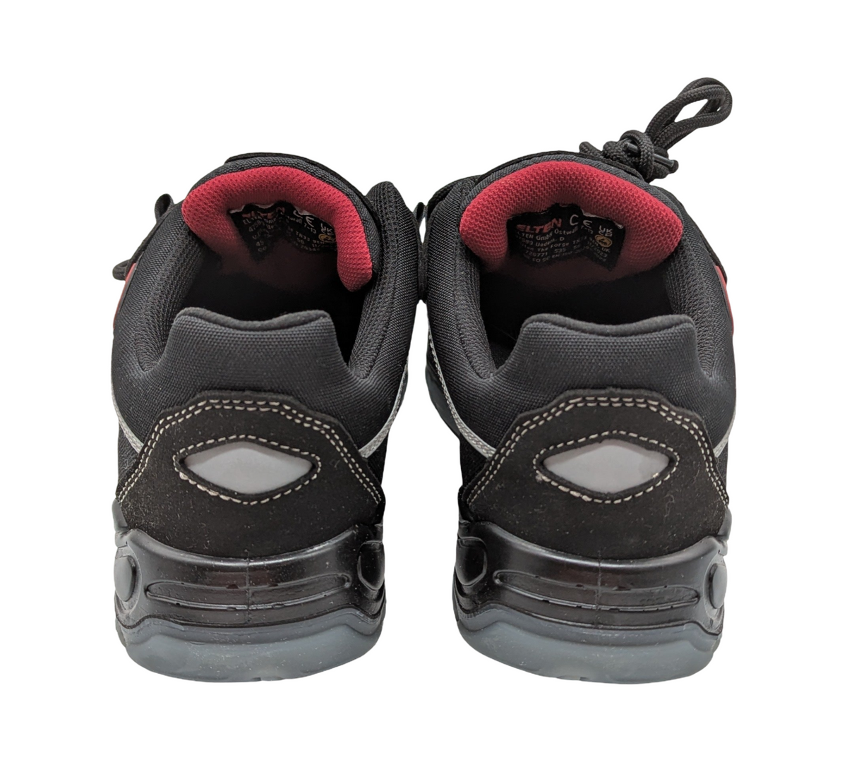 ELTEN SENEX Pro Sicherheitsschuhe ESD S3 Schwarz Rot durchtrittsicher Zehenkappe Größe 45