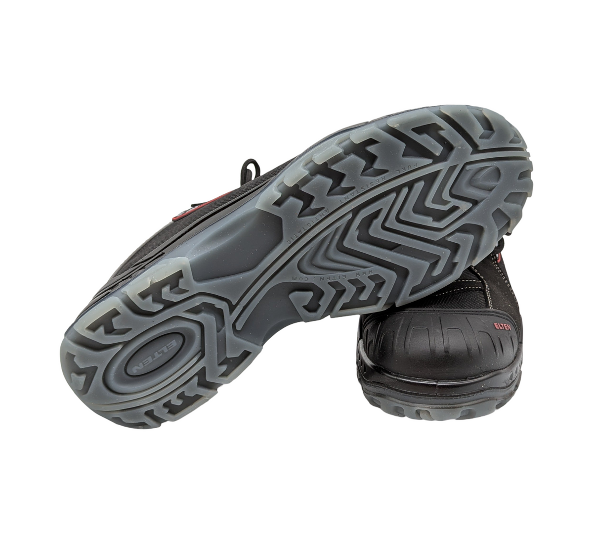 ELTEN SENEX Pro Sicherheitsschuhe ESD S3 Schwarz Rot durchtrittsicher Zehenkappe Größe 45