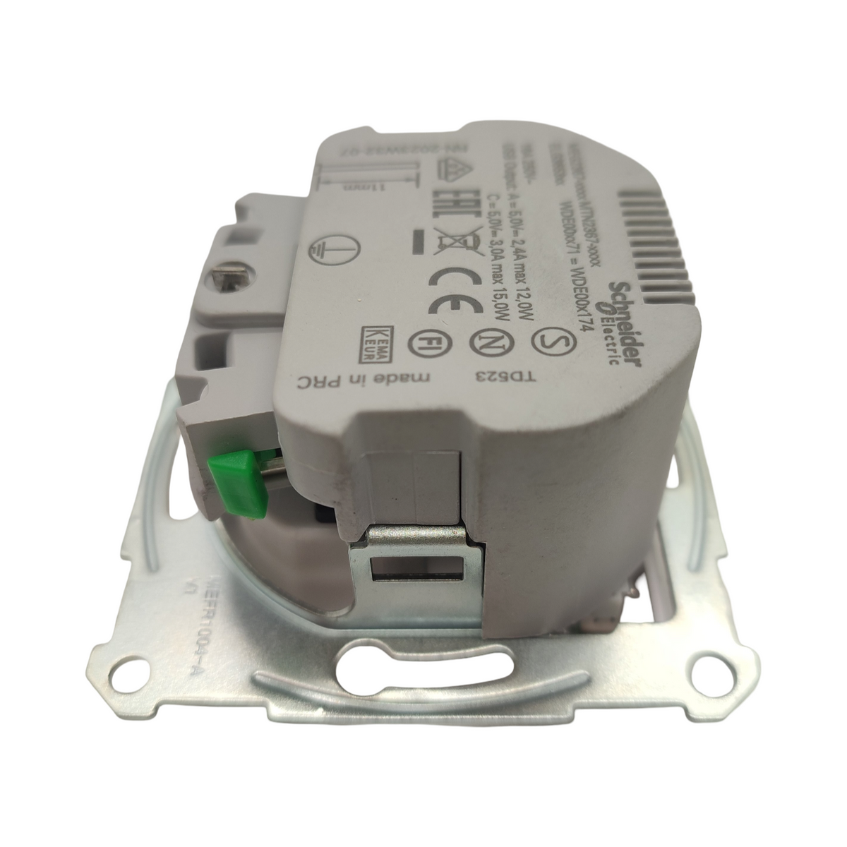 Schneider Merten MEG2367-0325 Schuko USB A+C Aktivweiß