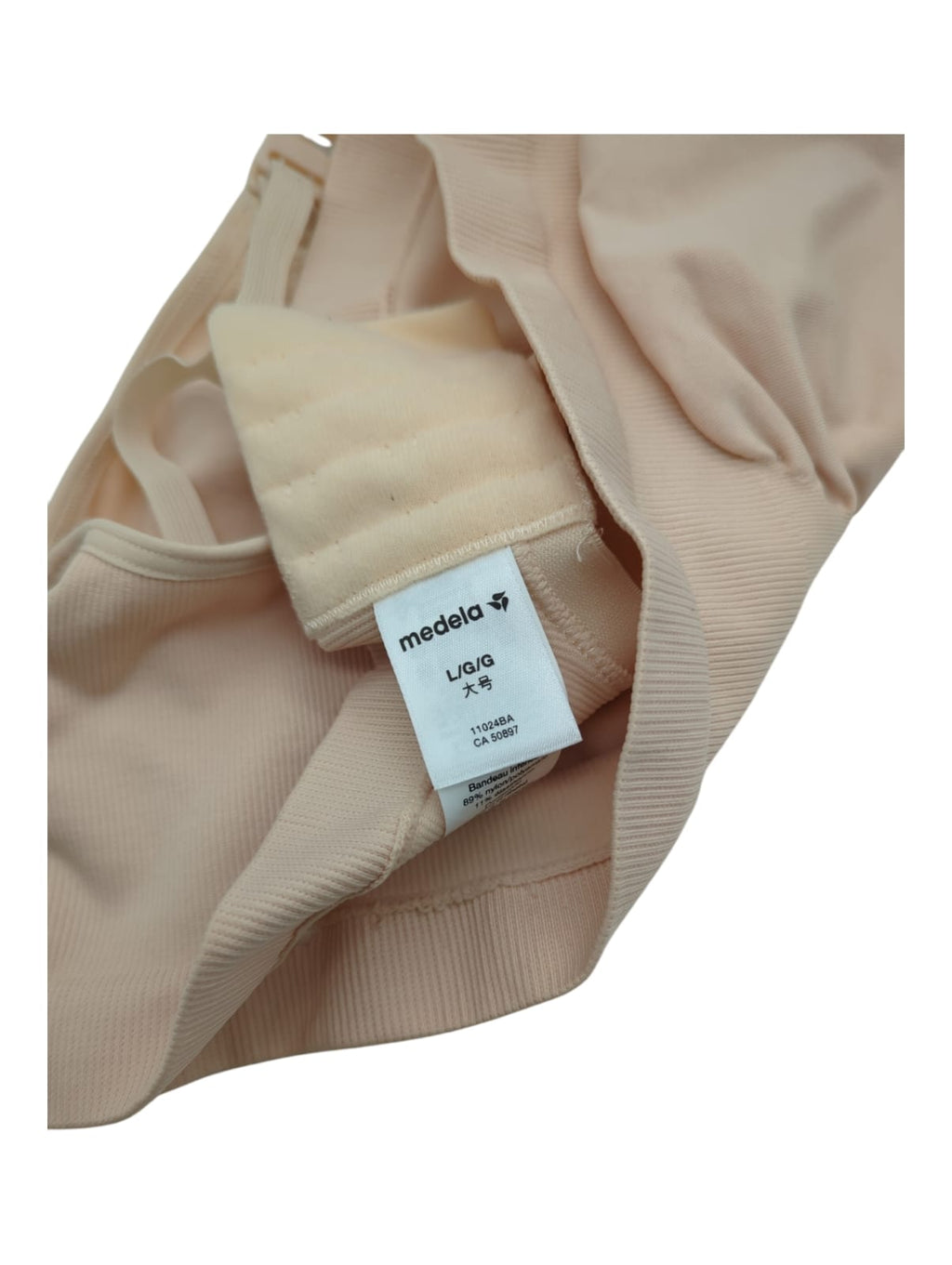 Medela Keep Cool Still BH Umstands BH nahtlos Beige Größe L