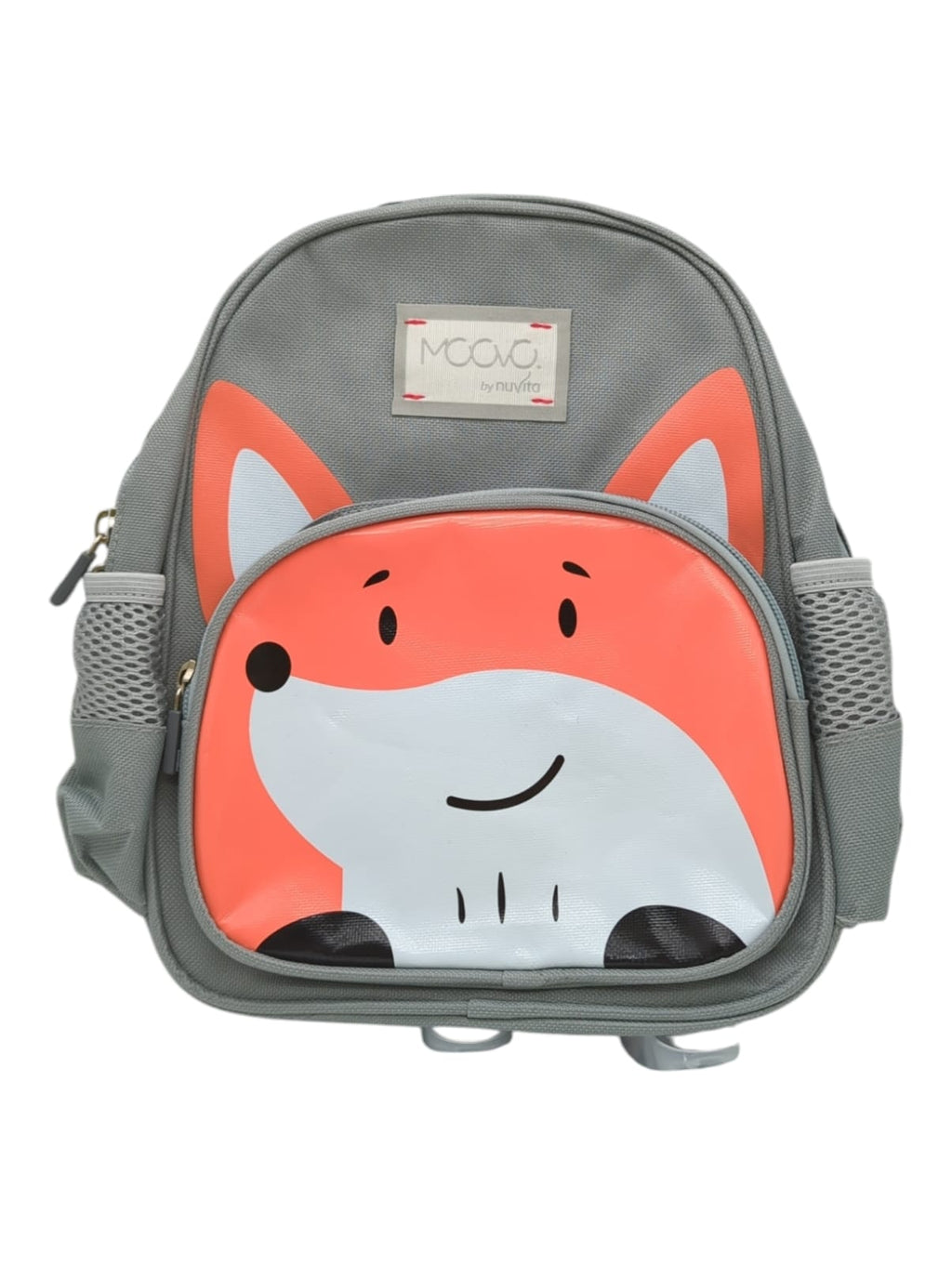 Nuvita 8740 Kinderrucksack ergonomisch mit Fächern Grau Fulpe 1–3 Jahre
