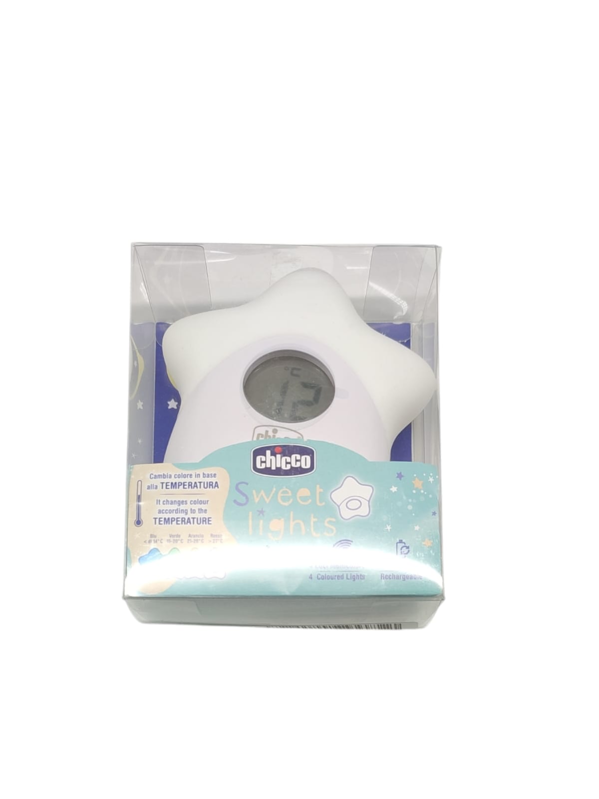 Chicco Nachtlicht Stern mit Thermometer Baby Nachtlampe