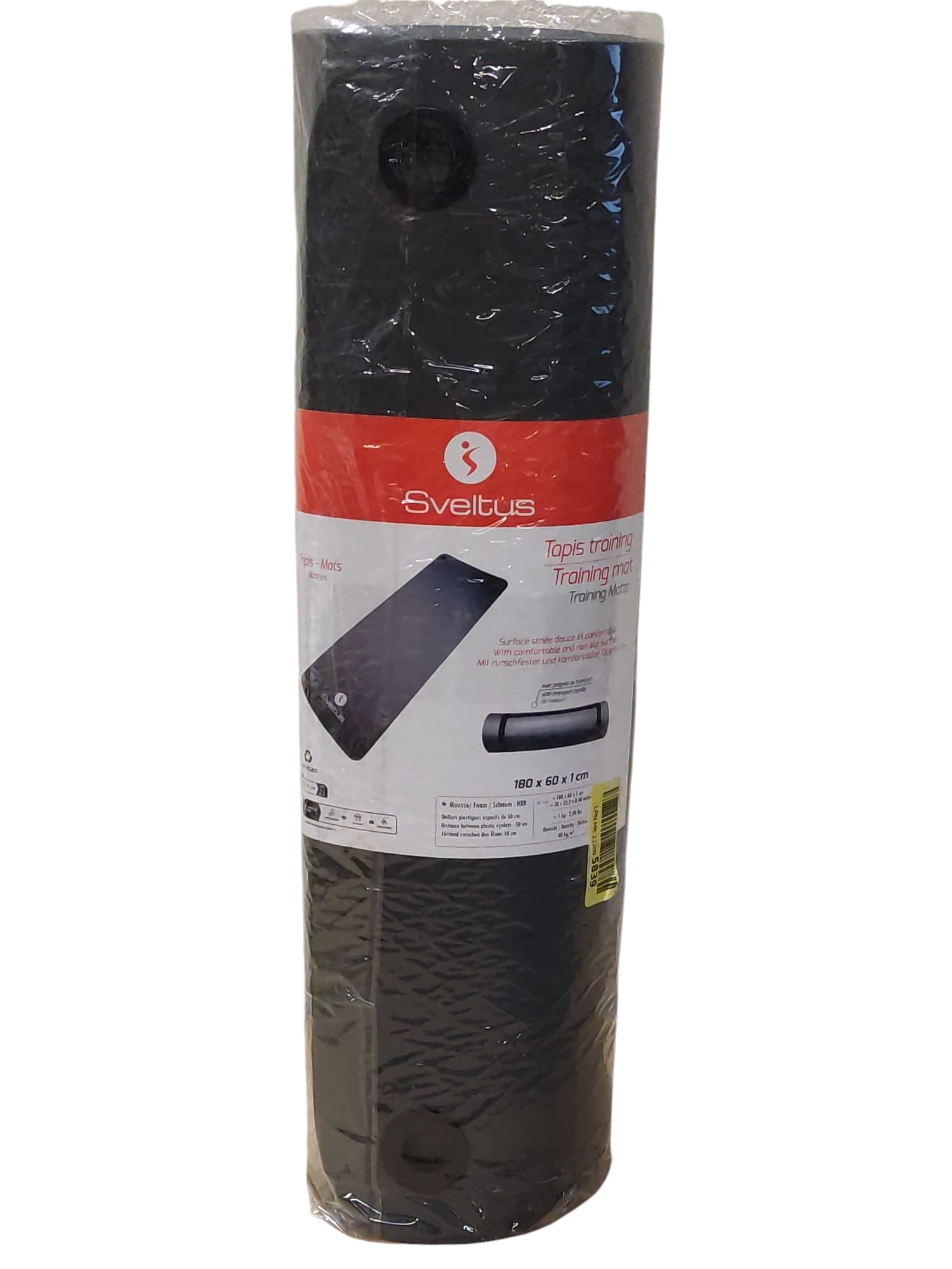 Sveltus Training Tapis Trainingsmatte Grau 180x60 cm Unisex Erwachsene
