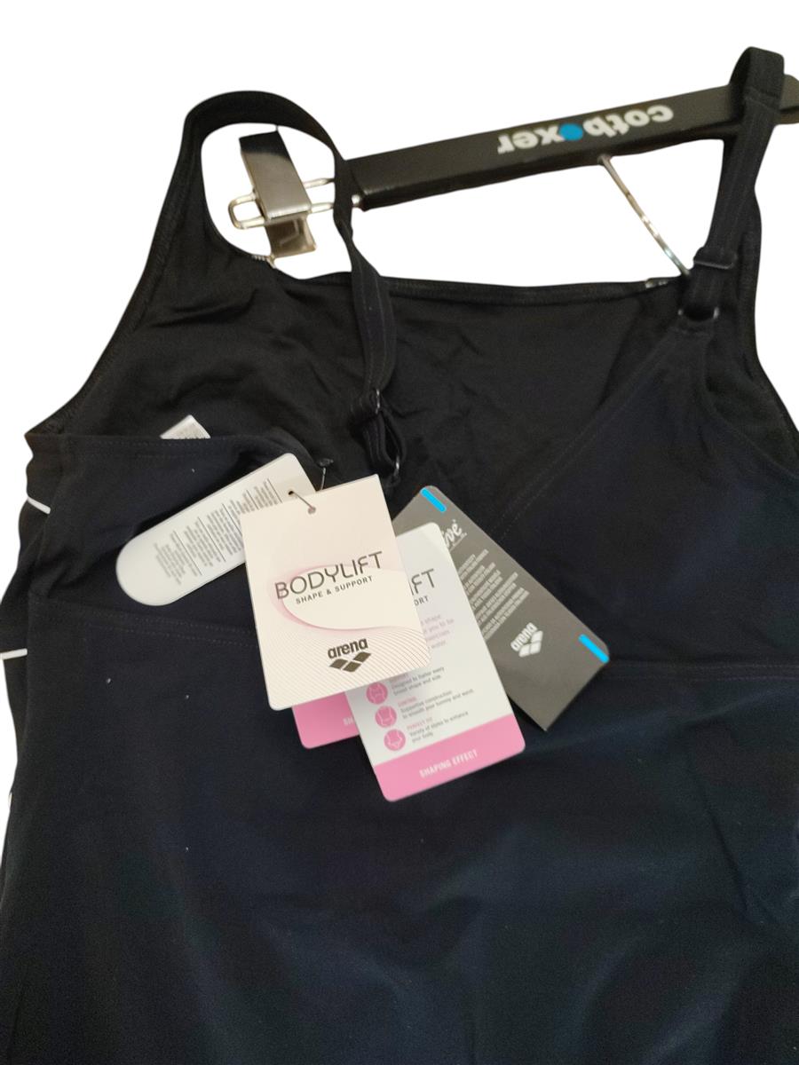 Arena Damen Jewel Badeanzug Einteiler Sport Schwimmen Gr. 46 Schwarz Weiß