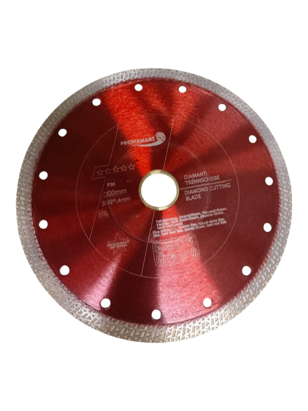 PRODIAMANT F35 Diamantscheibe Fliesenscheibe 200mm 30mm 25,4mm