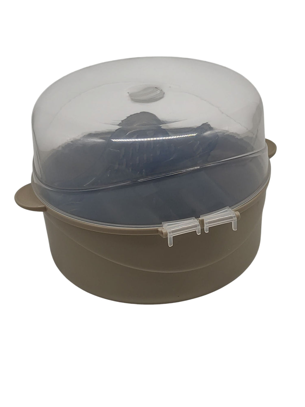 Jané Mikrowellen-Sterilisator Babyflaschen Sterilisator mit Korb Grau