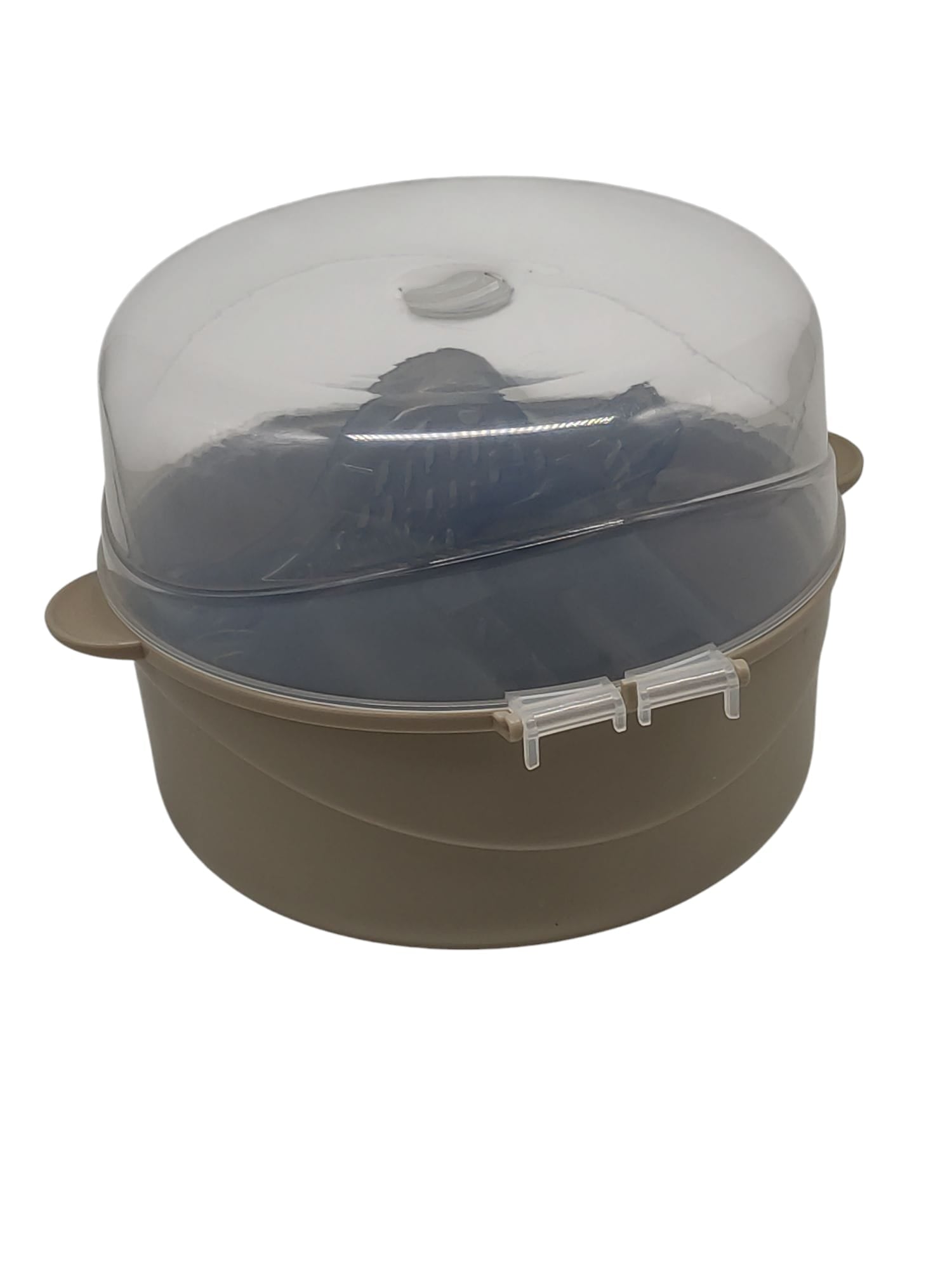 Jané Mikrowellen-Sterilisator Babyflaschen Sterilisator mit Korb Grau
