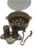 Jané Mikrowellen-Sterilisator Babyflaschen Sterilisator mit Korb Grau