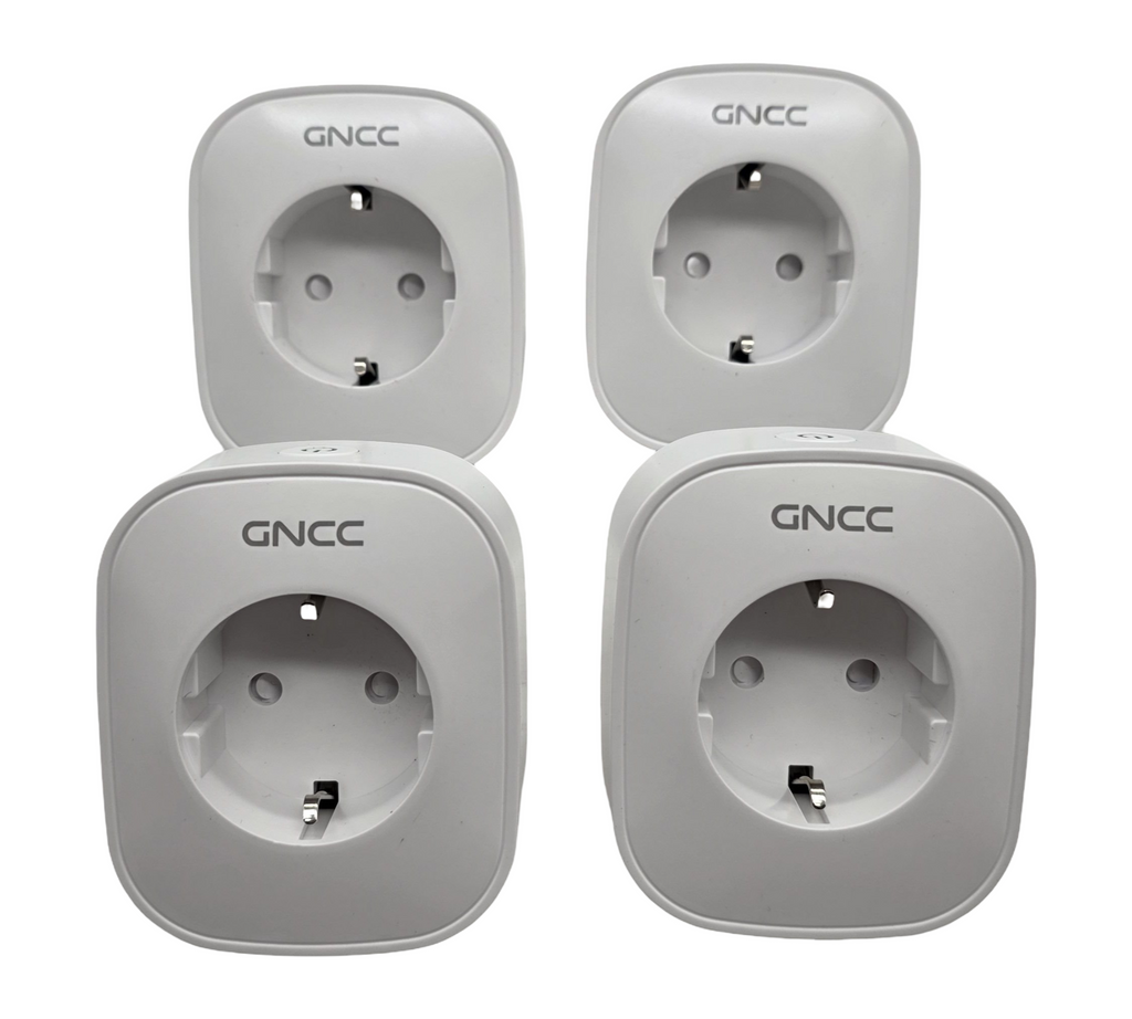 Generic GNCC WLAN Steckdose 4er Pack Stromverbrauchsanzeige Alexa Google Home kompatibel