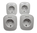 Generic GNCC WLAN Steckdose 4er Pack Stromverbrauchsanzeige Alexa Google Home kompatibel