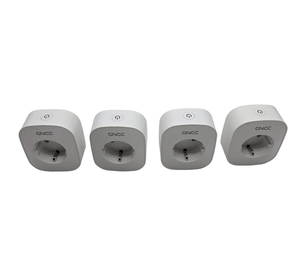 Generic GNCC WLAN Steckdose 4er Pack Stromverbrauchsanzeige Alexa Google Home kompatibel