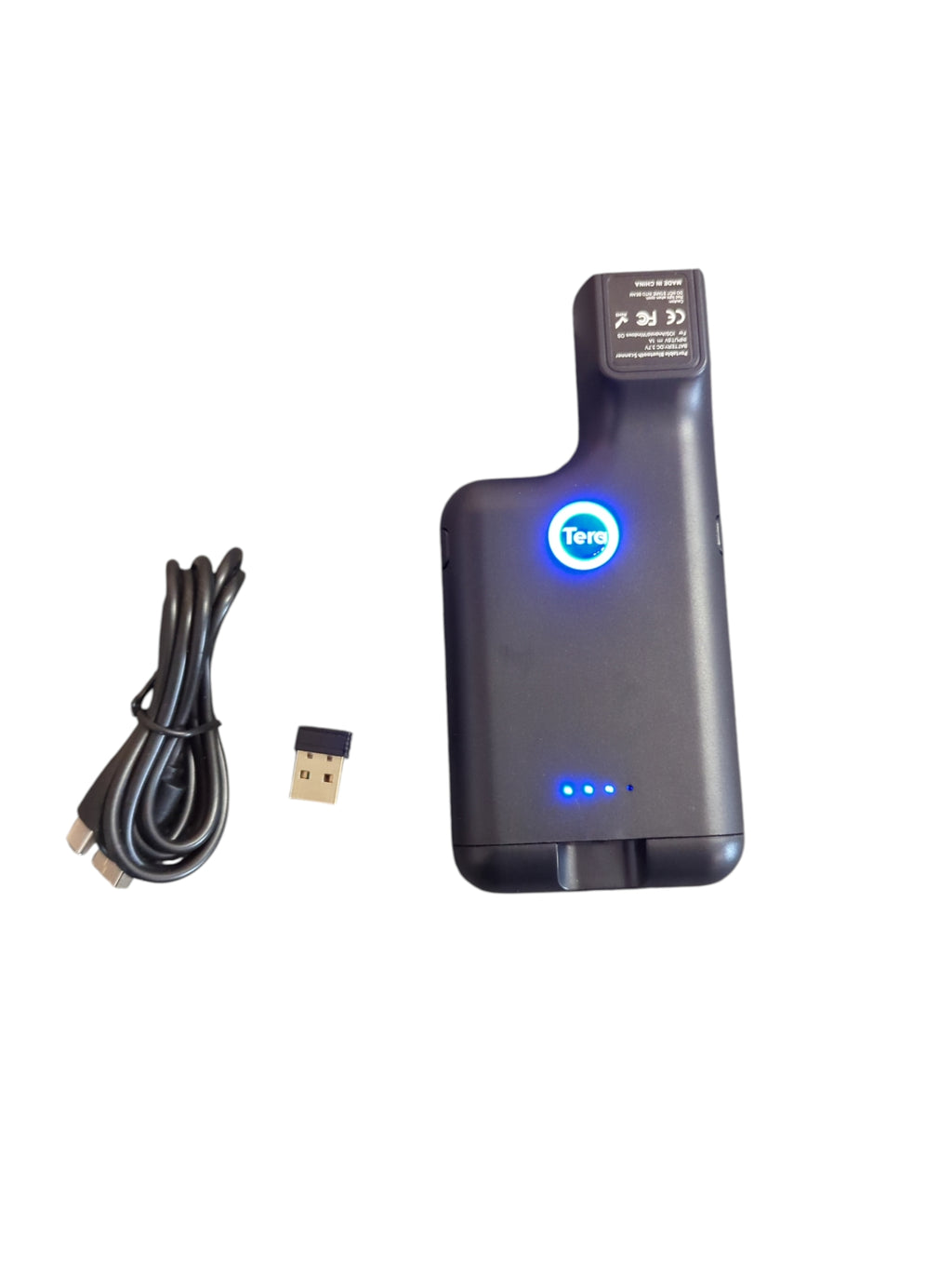 Tera Barcode Scanner Bluetooth 1D 2D QR kabellos kompatibel mit Smartphone