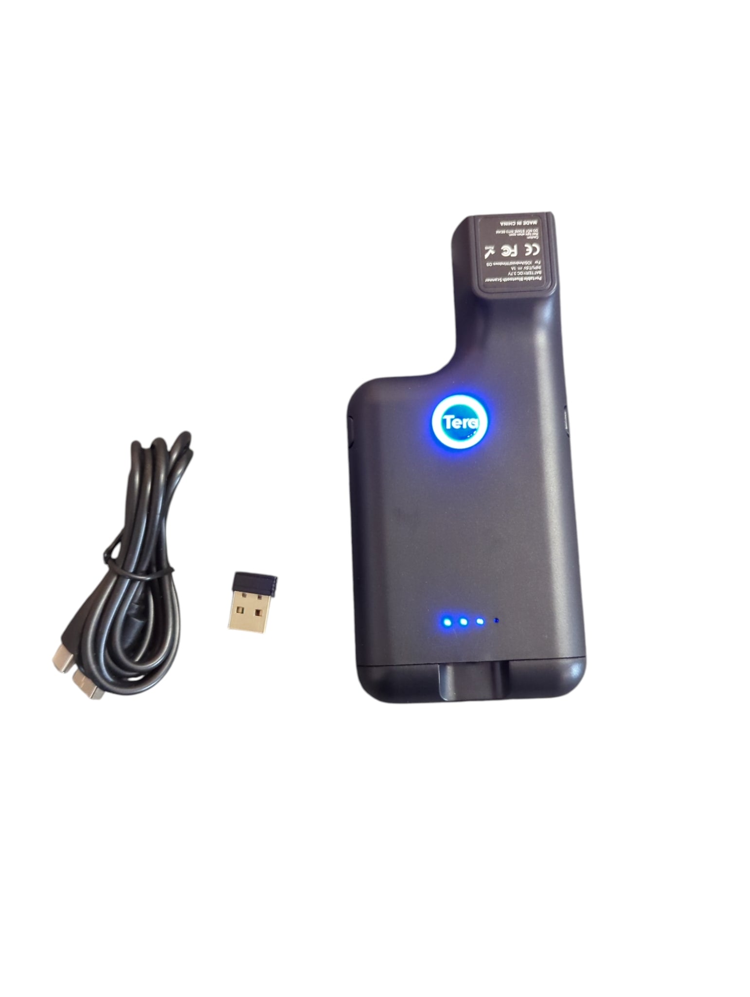 Tera Barcode Scanner Bluetooth 1D 2D QR kabellos kompatibel mit Smartphone