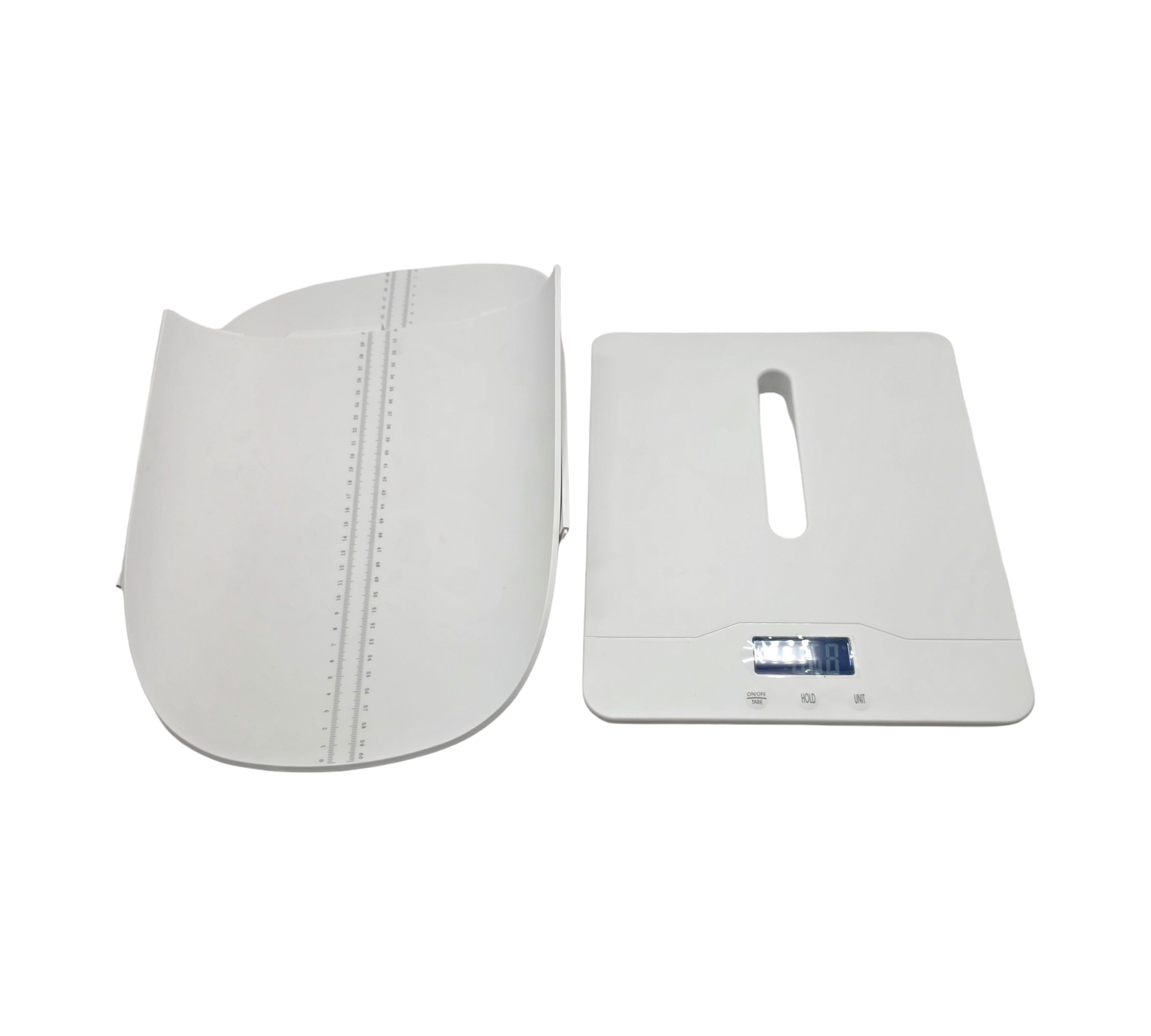 Digitale Baby Haustierwaage 100 kg 10 g Präzision weiß
