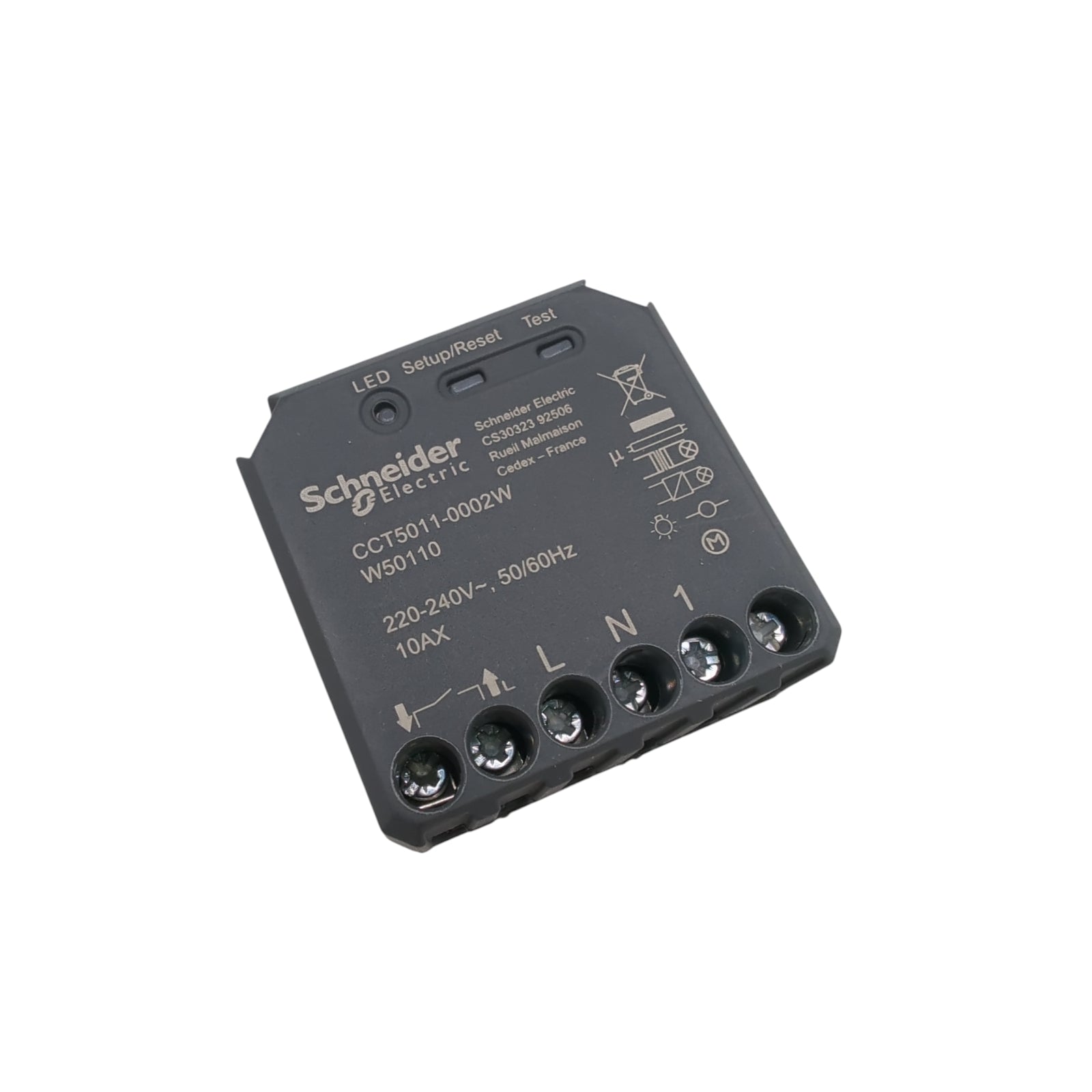 Schneider Electric Wiser CCT5011-0002W Zigbee Unterputz Mikromodul Lichtschalter
