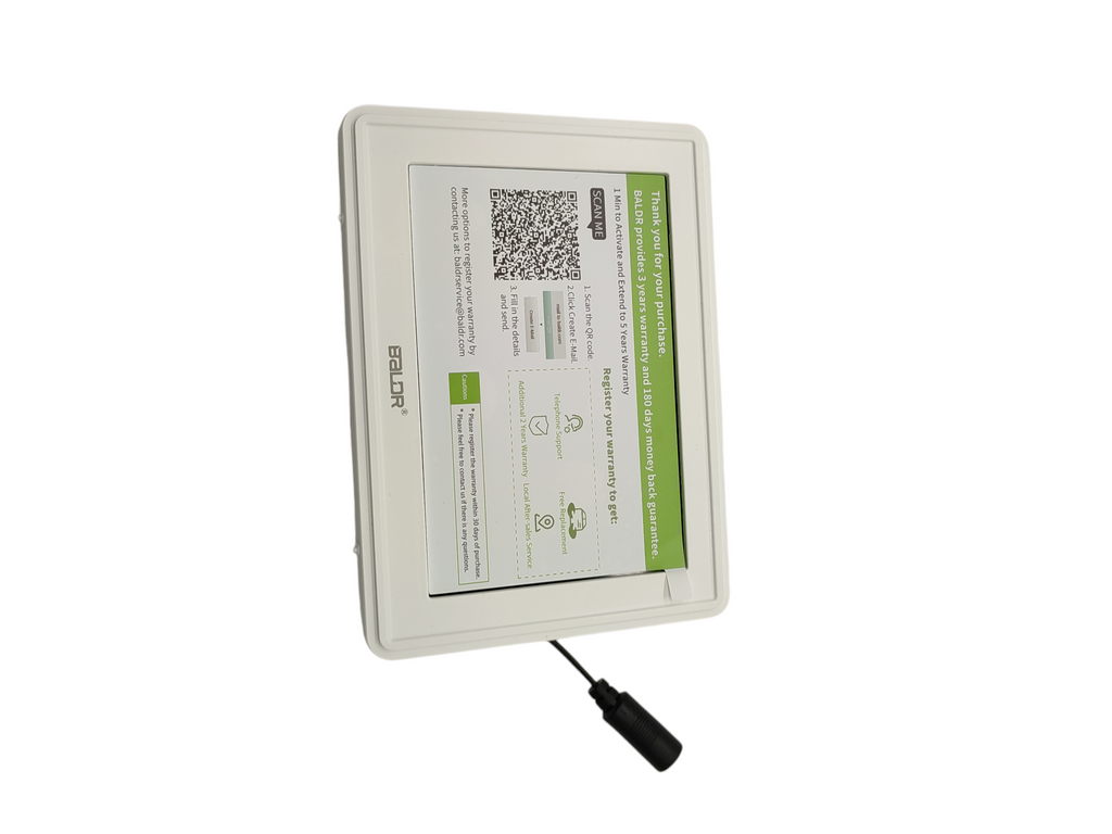 BALDR Funk-Wetterstation Außensensor Farbdisplay DCF Thermometer Hygrometer