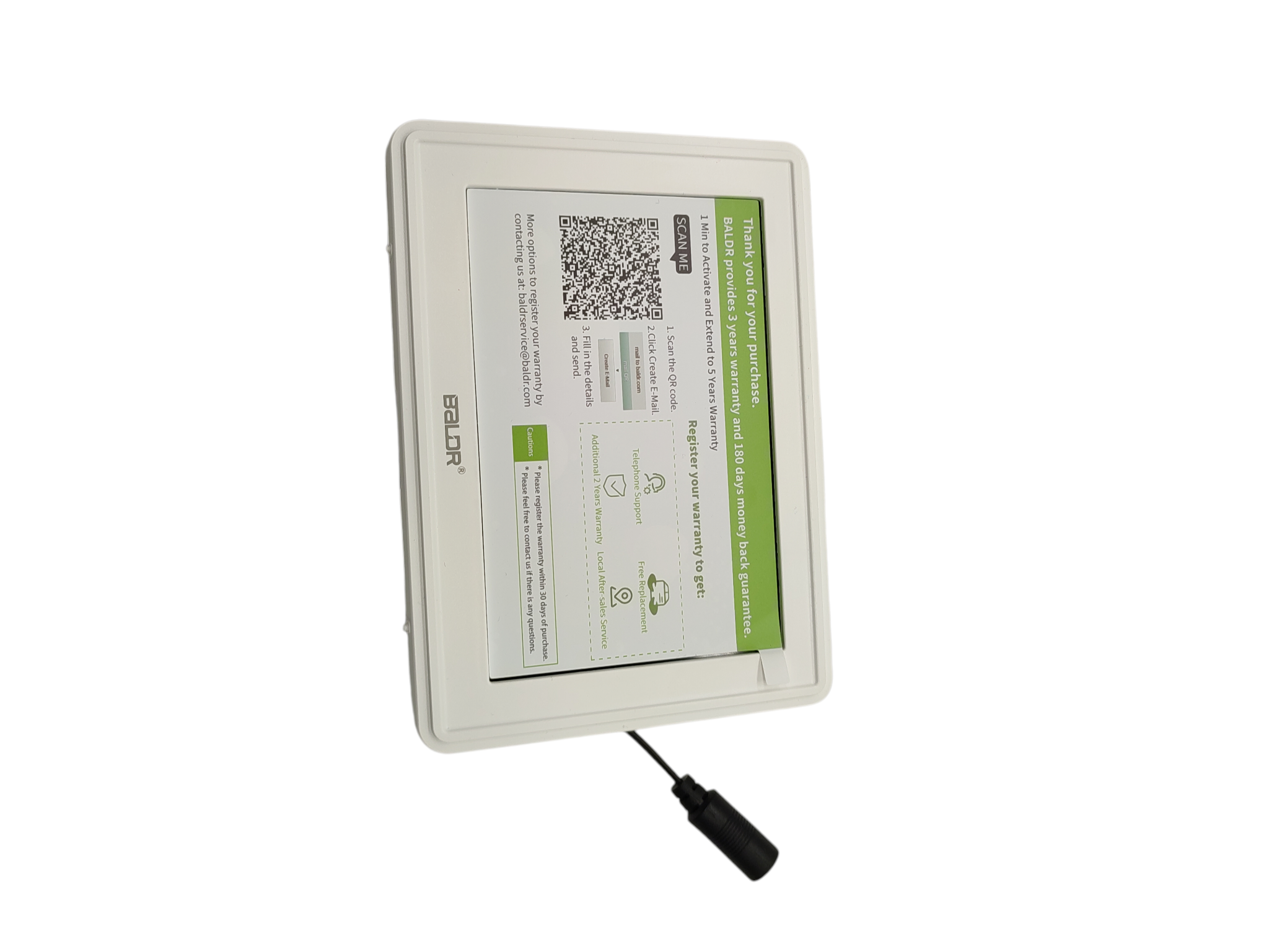 BALDR Funk-Wetterstation Außensensor Farbdisplay DCF Thermometer Hygrometer
