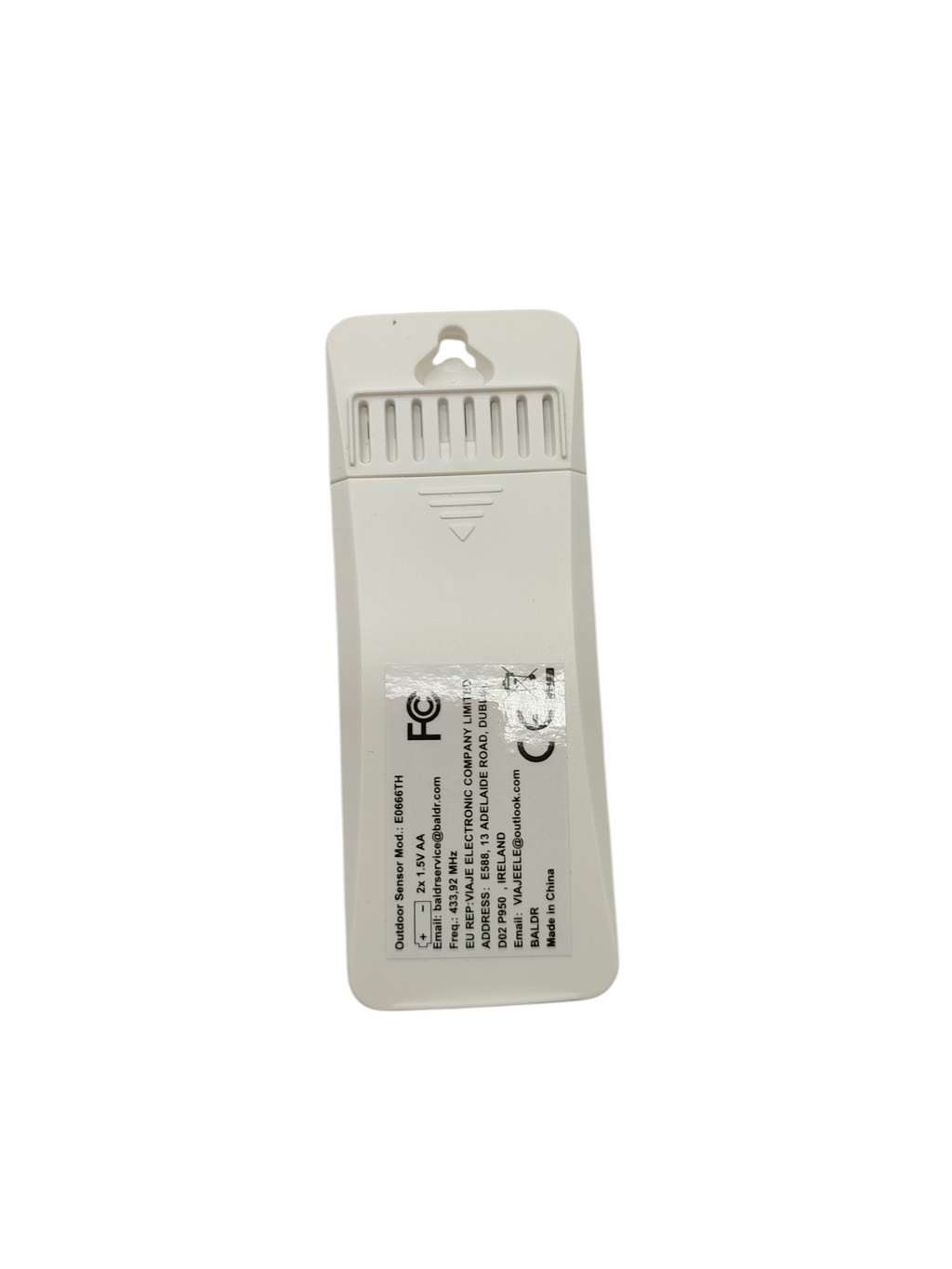 BALDR Funk-Wetterstation Außensensor Farbdisplay DCF Thermometer Hygrometer
