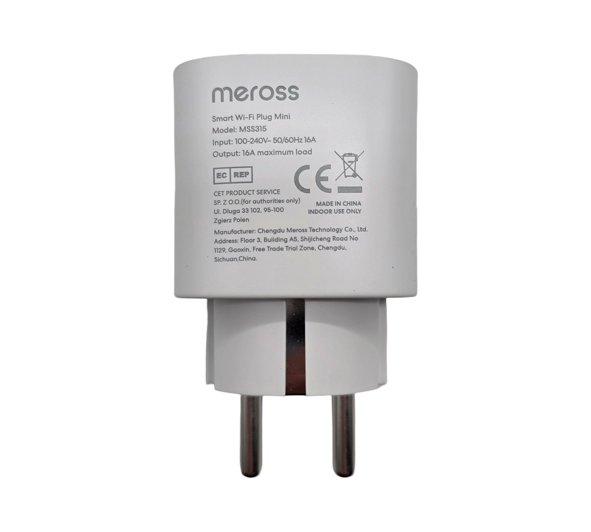 meross MSS310 WLAN Steckdose 16A Strommessung Timer Alexa Google Home kompatibel