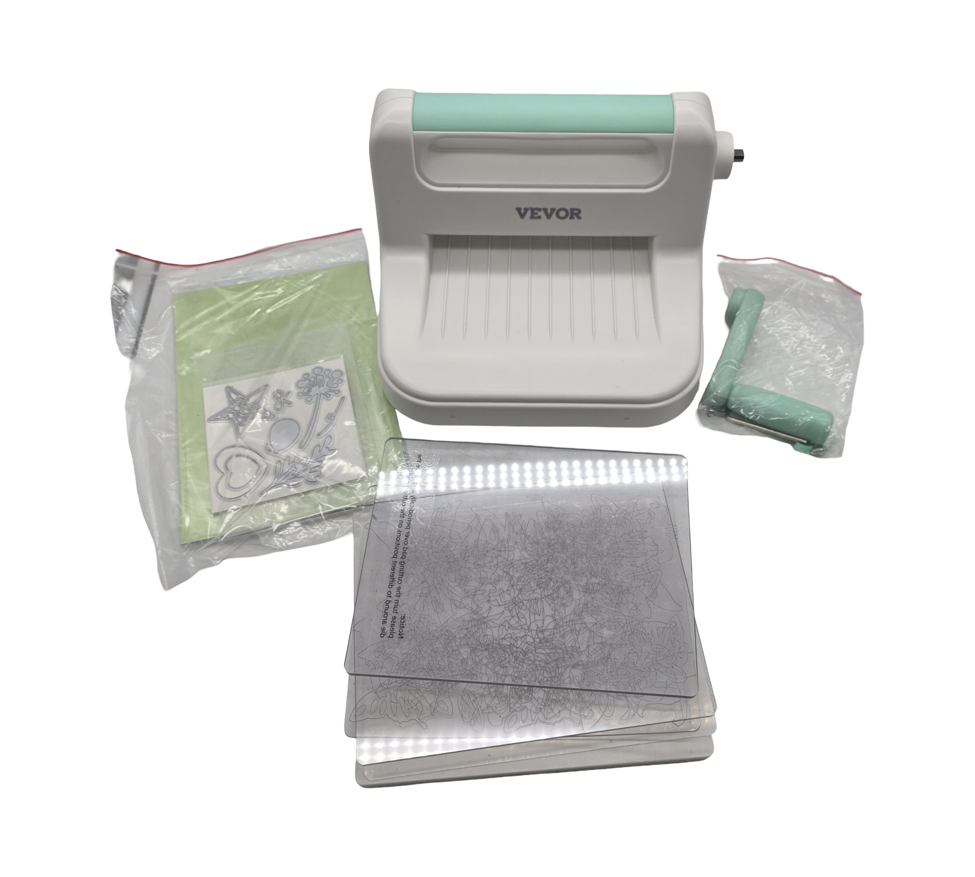 VEVOR Stanz Prägemaschine Scrapbooking 160 mm manuell DIY Set