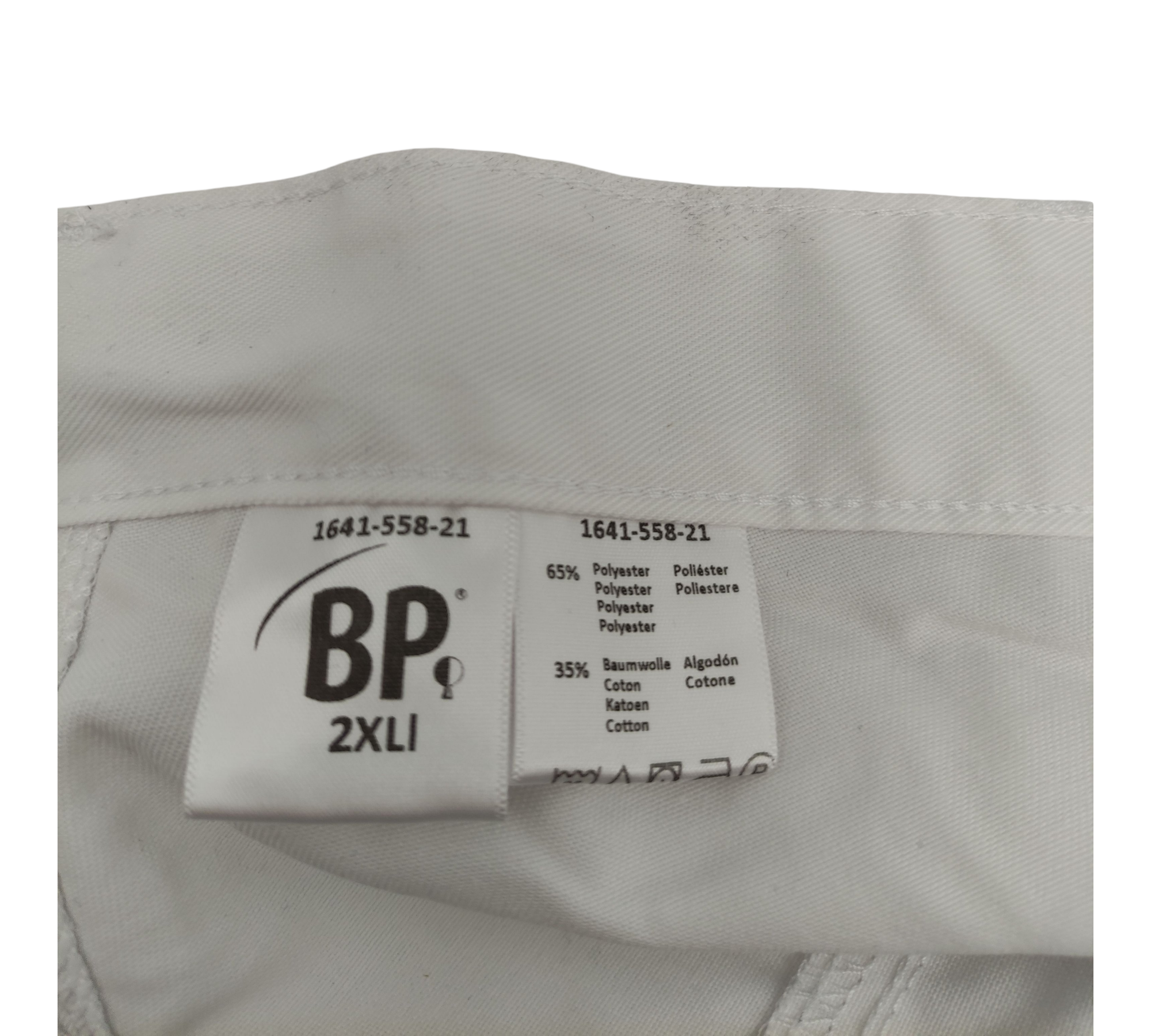 BP 1641-558 - Unisex-Jeans aus strapazierfähigem Mischgewebe, weiß, Größe 2XL