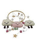 Promise Babe Mobile Baby Wind Chime Felt Balls Clouds Stars