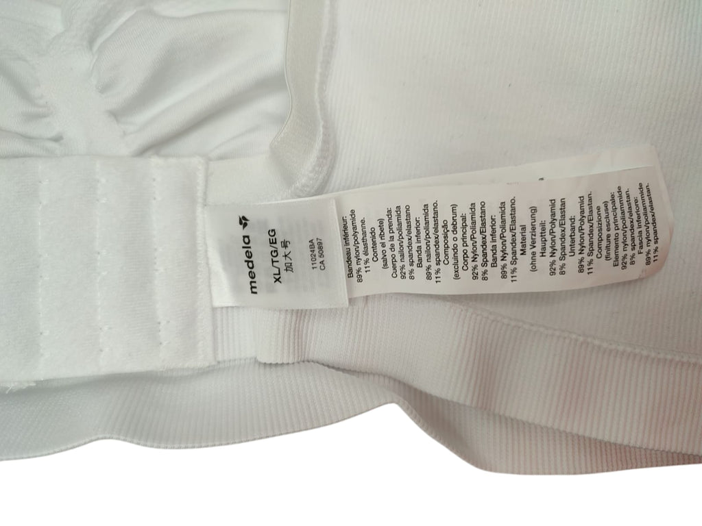 Medela Keep Cool Bra Nahtloser Still-BH Weiß Größe XL