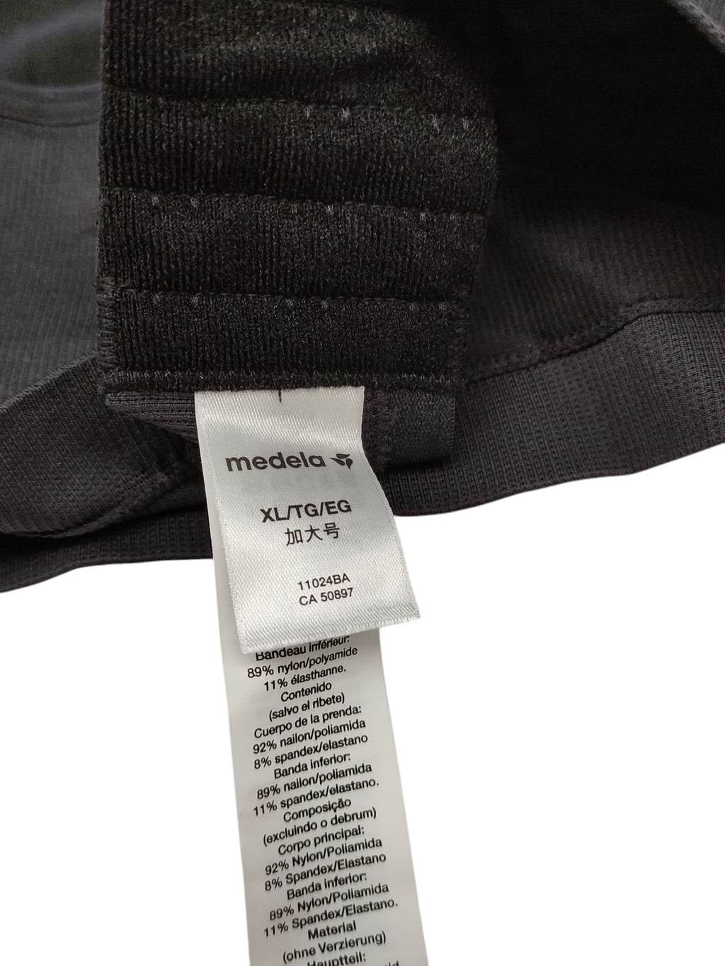 Medela Keep Cool BH für Schwangere und Stillende Schwarz XL