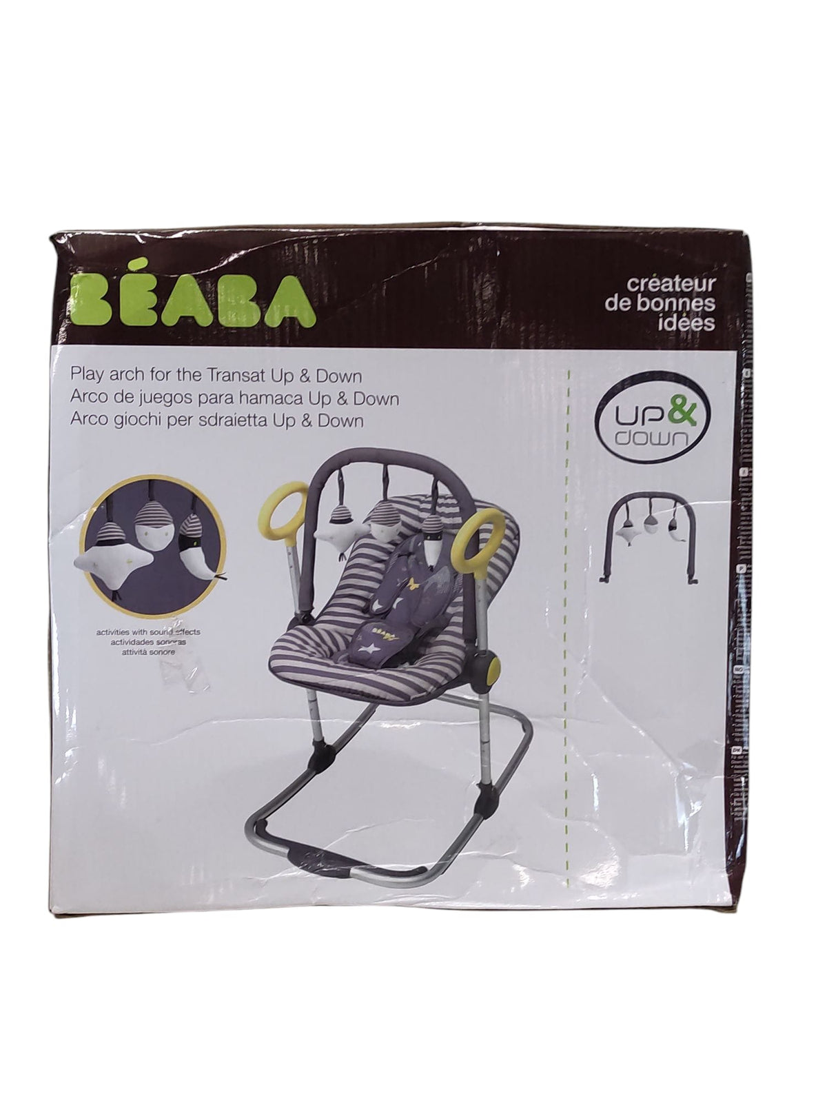 Béaba Spielbogen Kinderwagen robust langlebig grau