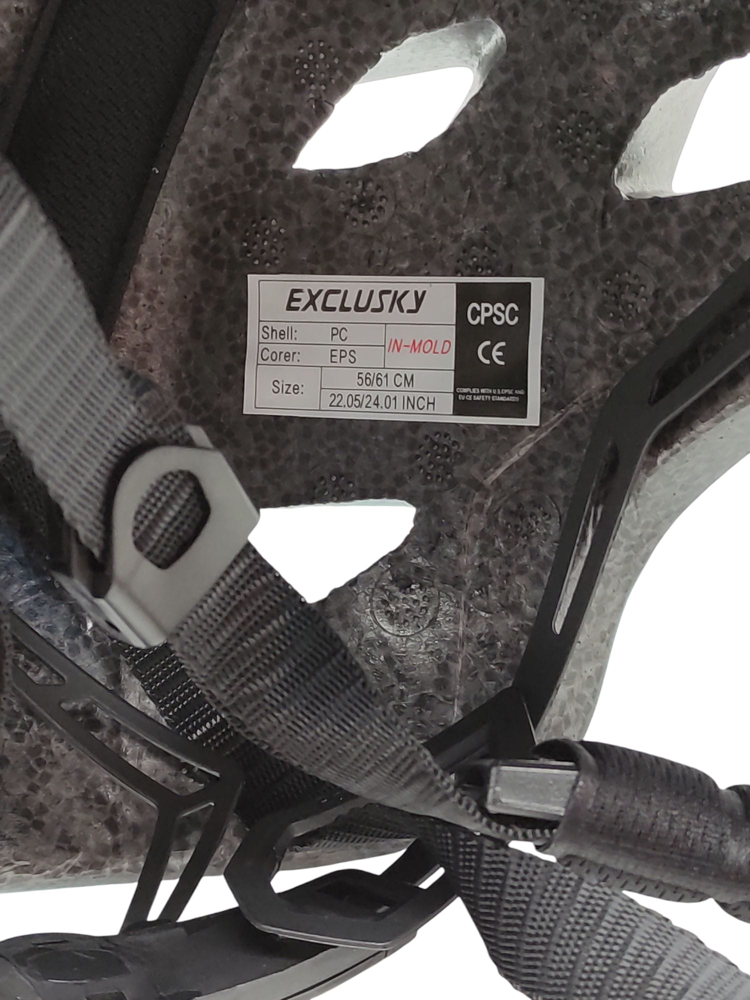 Exclusky Fahrradhelm mit Licht MTB Helm 56-61 cm