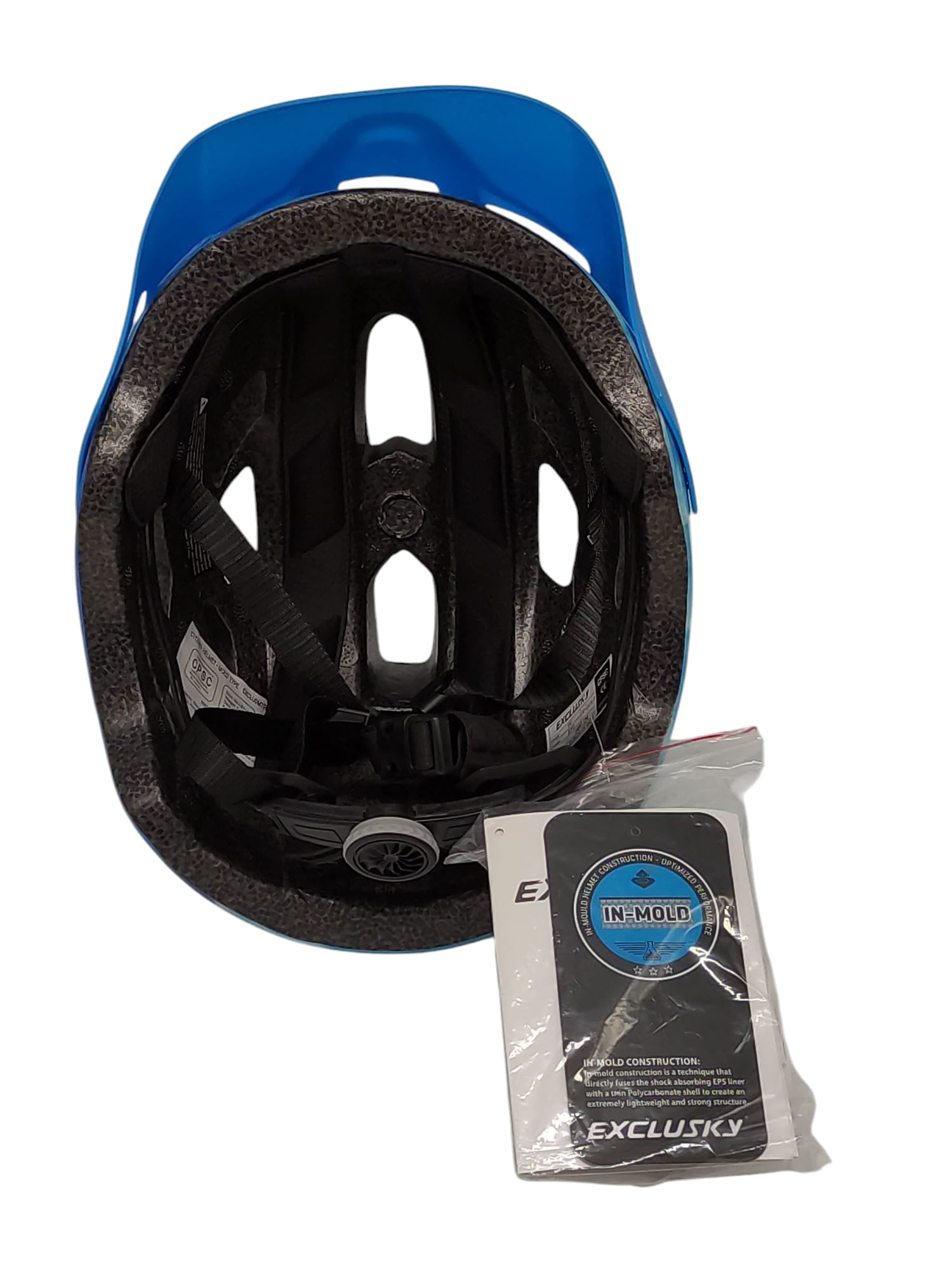 Exclusky Fahrradhelm mit Licht MTB Helm 56-61 cm