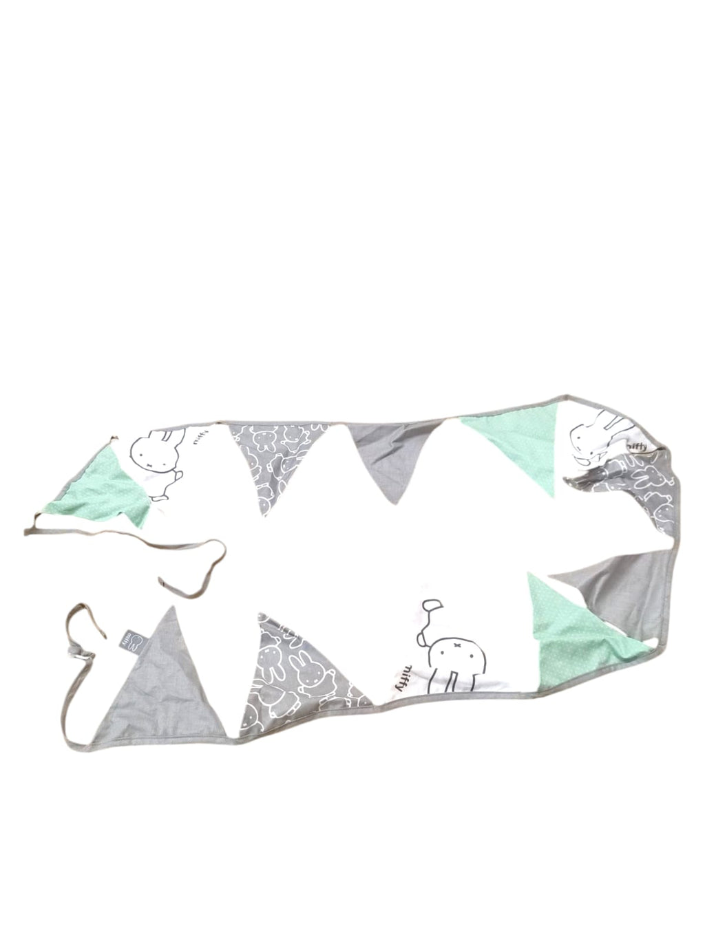 Roba Wimpelkette Miffy Stoff Girlande 100 Prozent Baumwolle 12 Wimpel 2 m