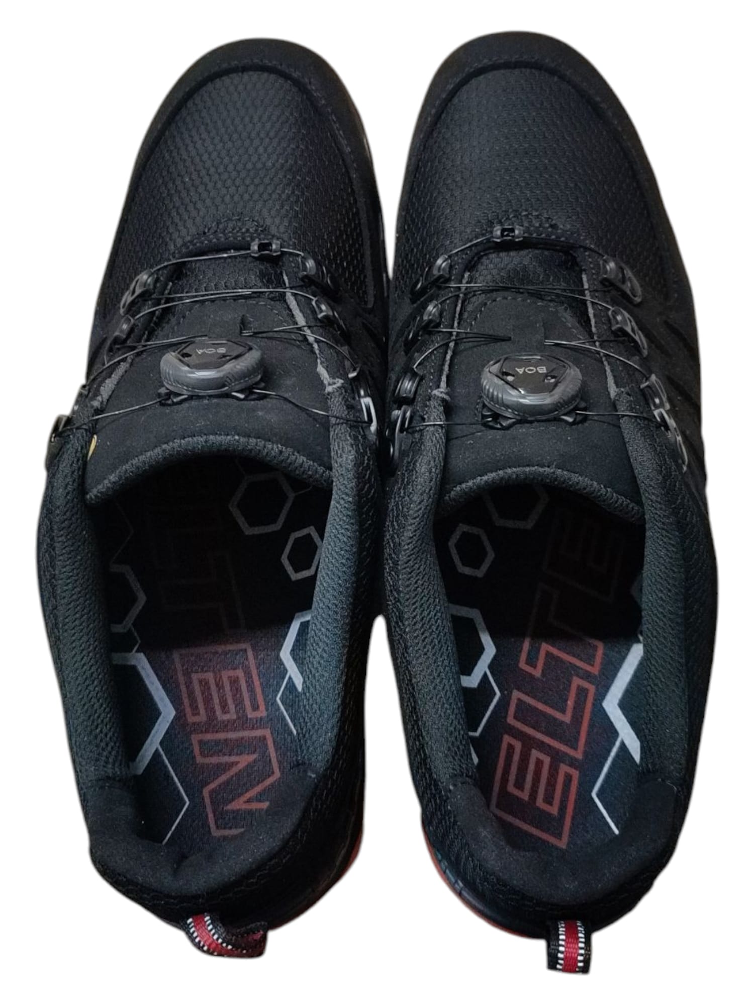 ELTEN Sicherheitsschuhe MADDOX BOA black-red Low ESD S3, Herren, Textil 46