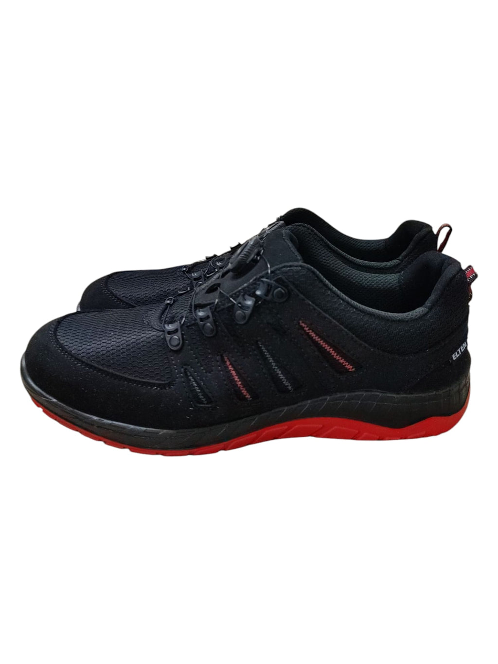 ELTEN Sicherheitsschuhe MADDOX BOA black-red Low ESD S3, Herren, Textil 46