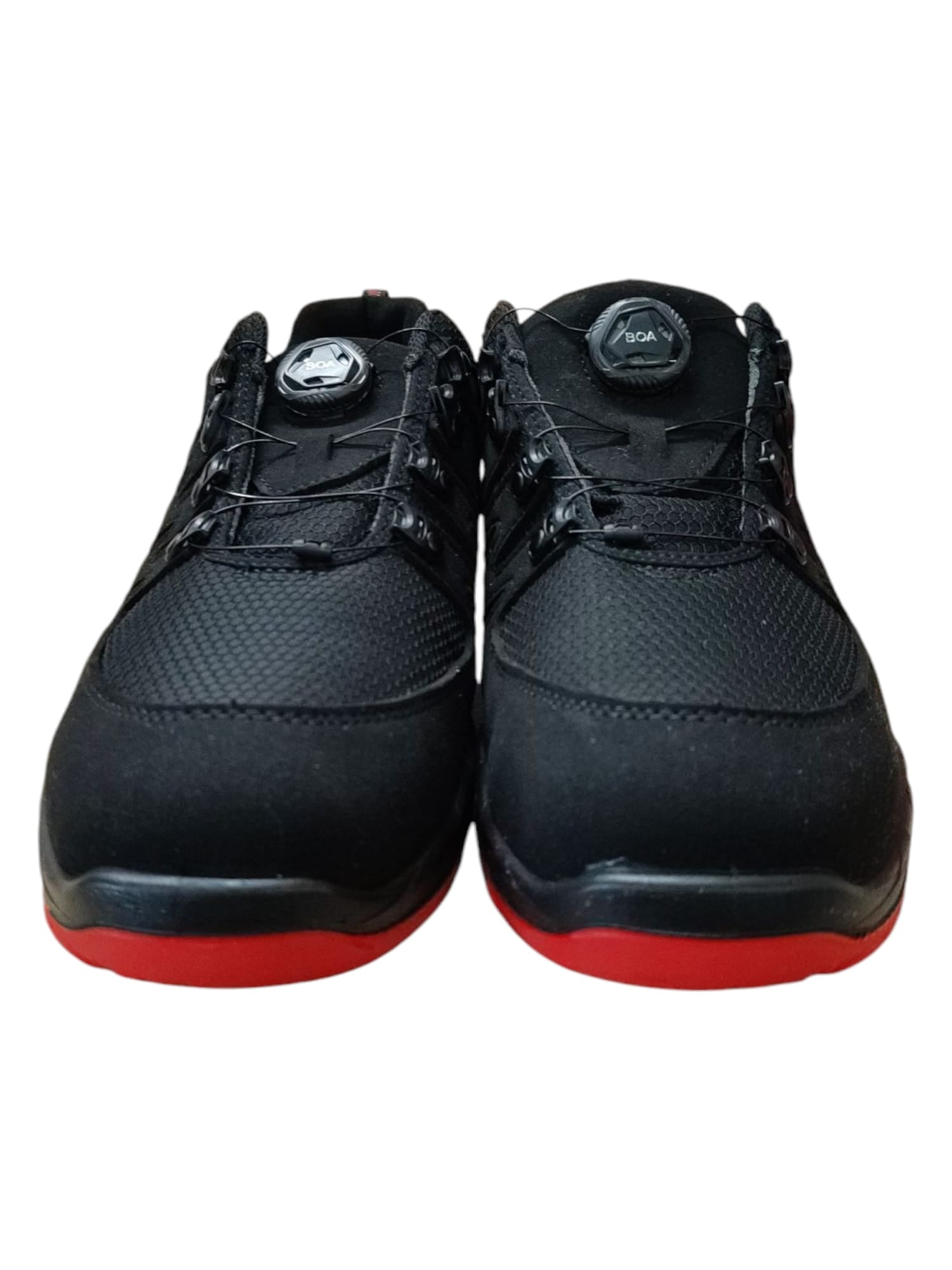 ELTEN Sicherheitsschuhe MADDOX BOA black-red Low ESD S3, Herren, Textil 46