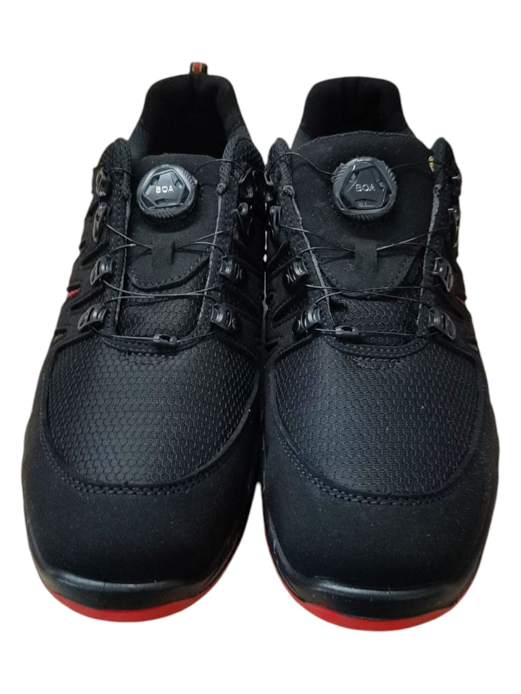 ELTEN Sicherheitsschuhe MADDOX BOA black-red Low ESD S3, Herren, Textil 46