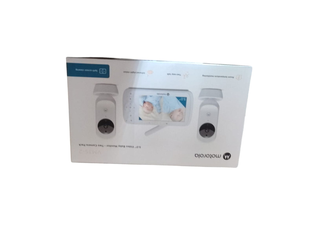 Motorola Nursery VM35-2 Ease Babyphone mit 2 Kameras und 5,0-Zoll-Bildschirm
