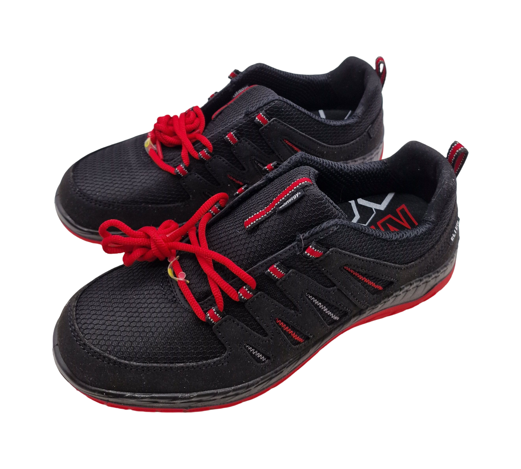 ELTEN Sicherheitsschuhe MADDOX schwarz-rot Low ESD S3 Damen Herren Gr 42