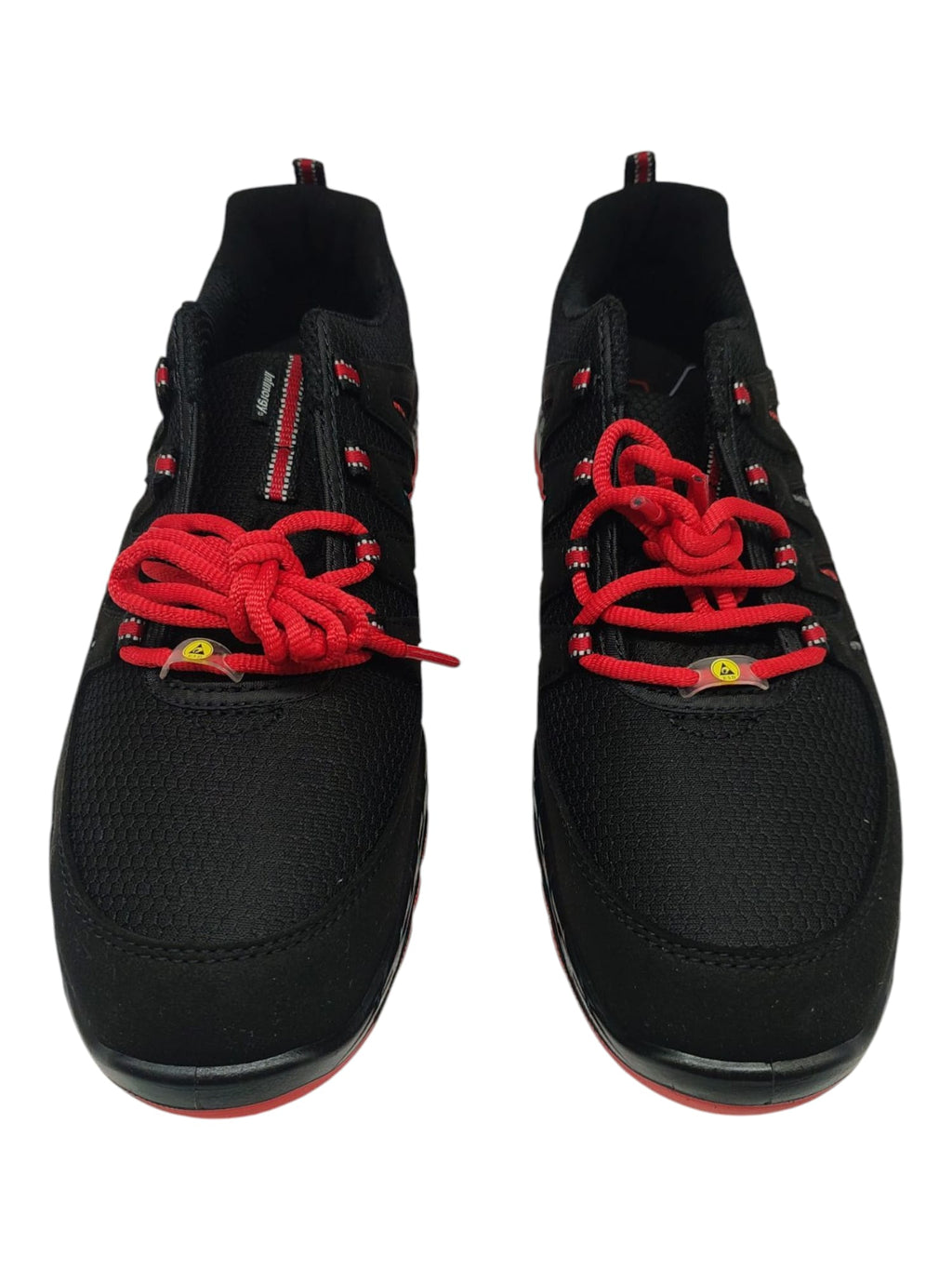 ELTEN Maddox Low ESD S3 Sicherheitsschuhe schwarz rot Größe 43