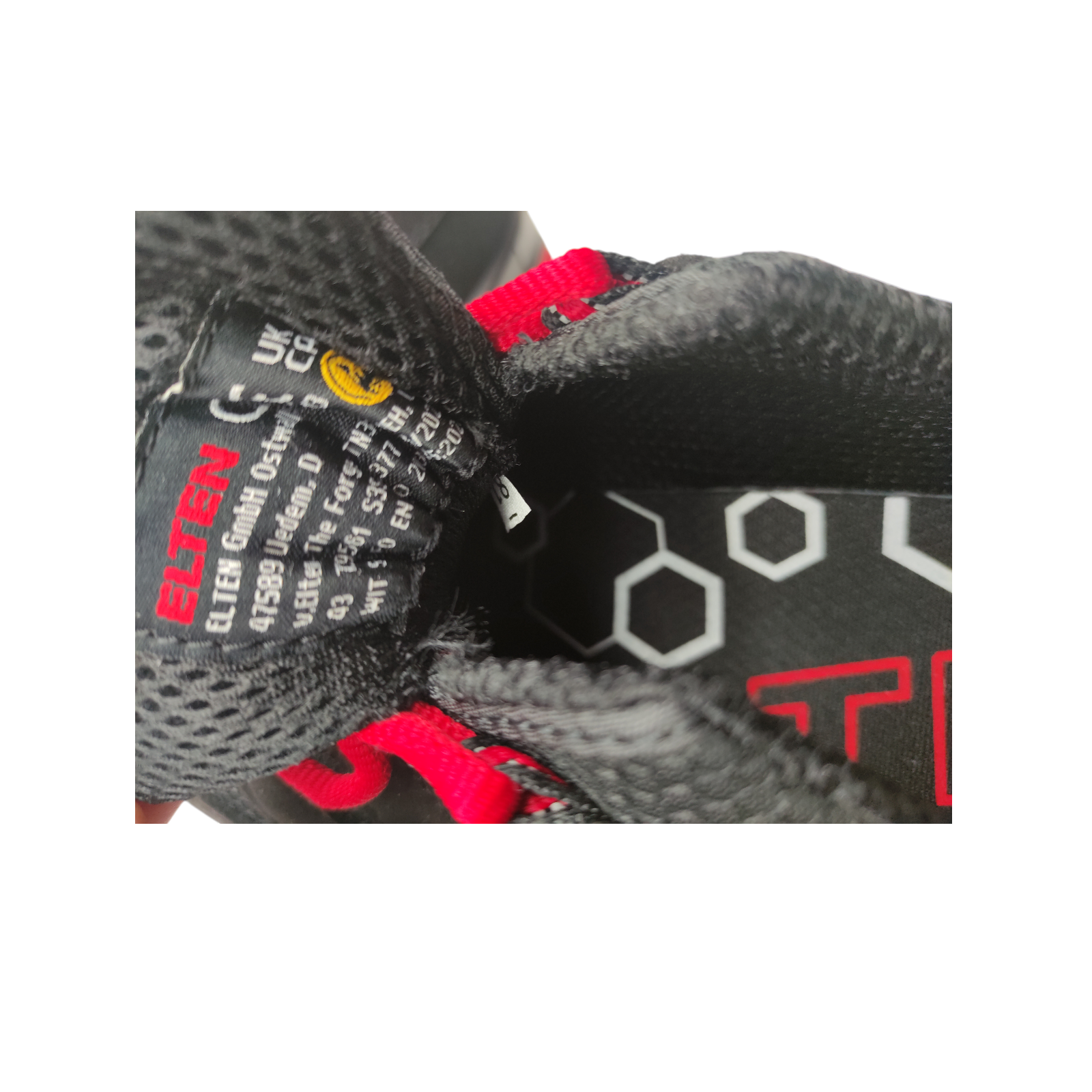 ELTEN Maddox Low ESD S3 Sicherheitsschuhe schwarz rot Größe 43