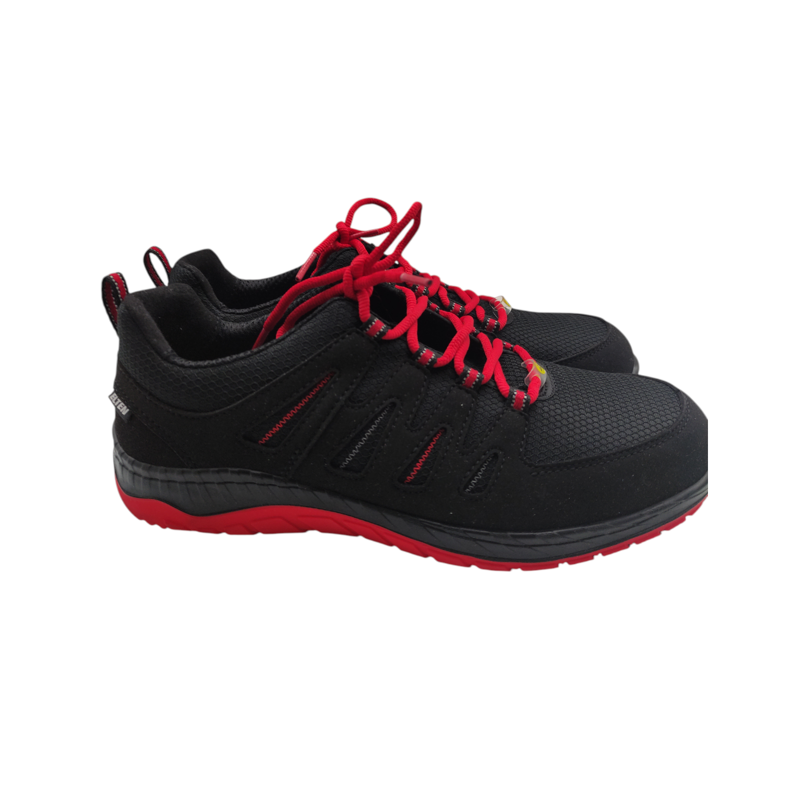 ELTEN Maddox Low ESD S3 Sicherheitsschuhe schwarz rot Größe 43