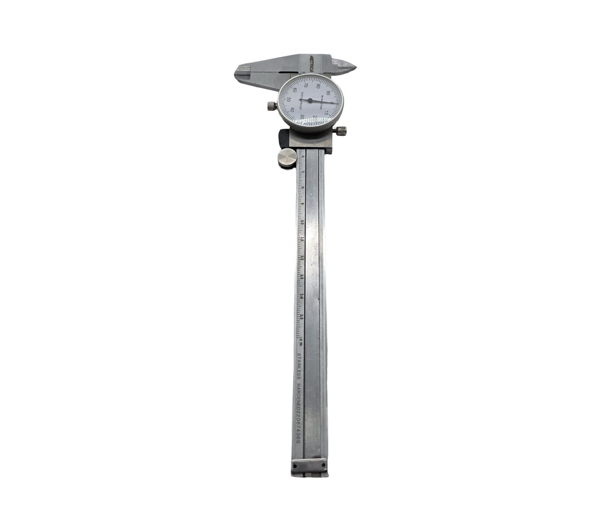 Metrica 10023 Messschieber mit Uhr Edelstahl 150 mm Genauigkeit 0,01 mm