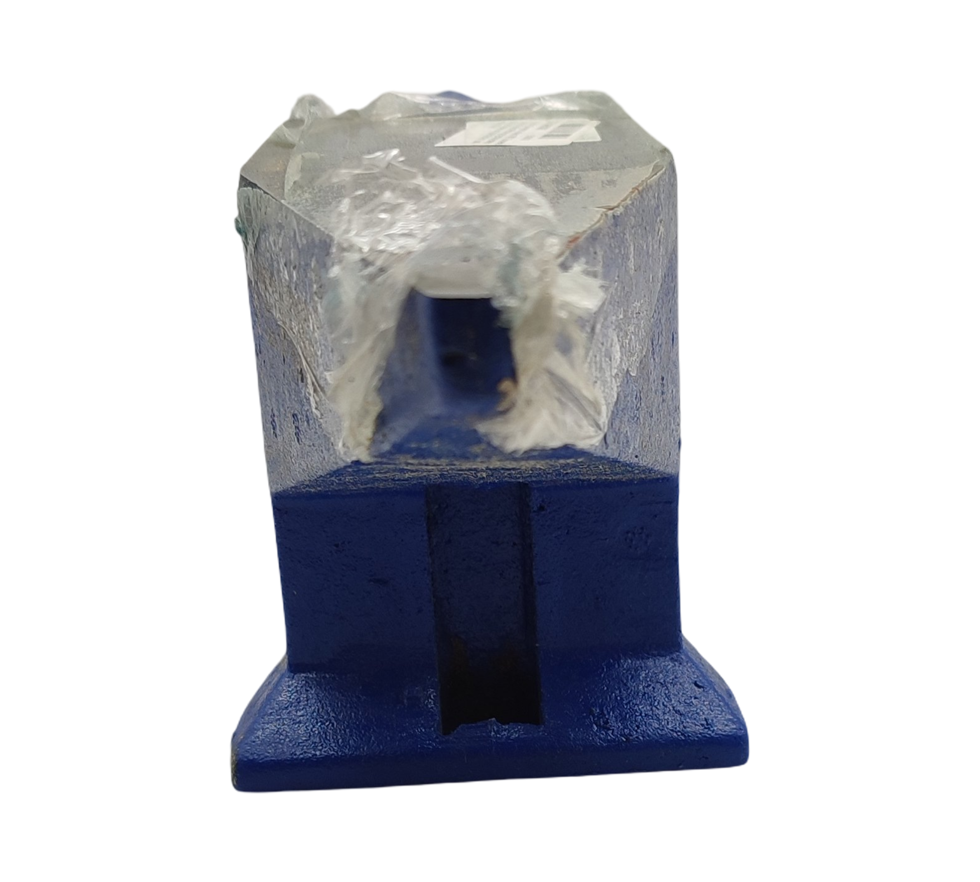 Happybuy Amboss 10kg Schmiede Stahl rund quadratisch Blau