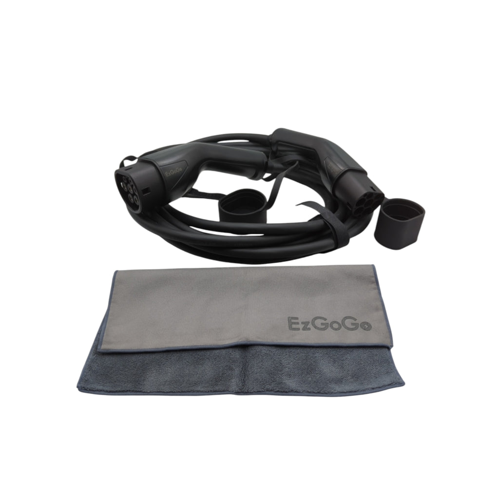 Ezgogo Typ 2 Ladekabel 11kW 16A 3-phasig 8m EV Kabel Tragetasche