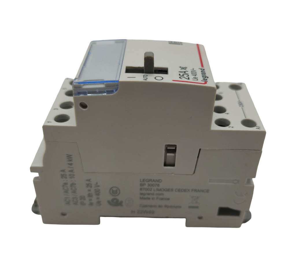 Legrand 412561 Dreiphasen-Tagesnachtschalter 4P 25A 230V 4NO 2M
