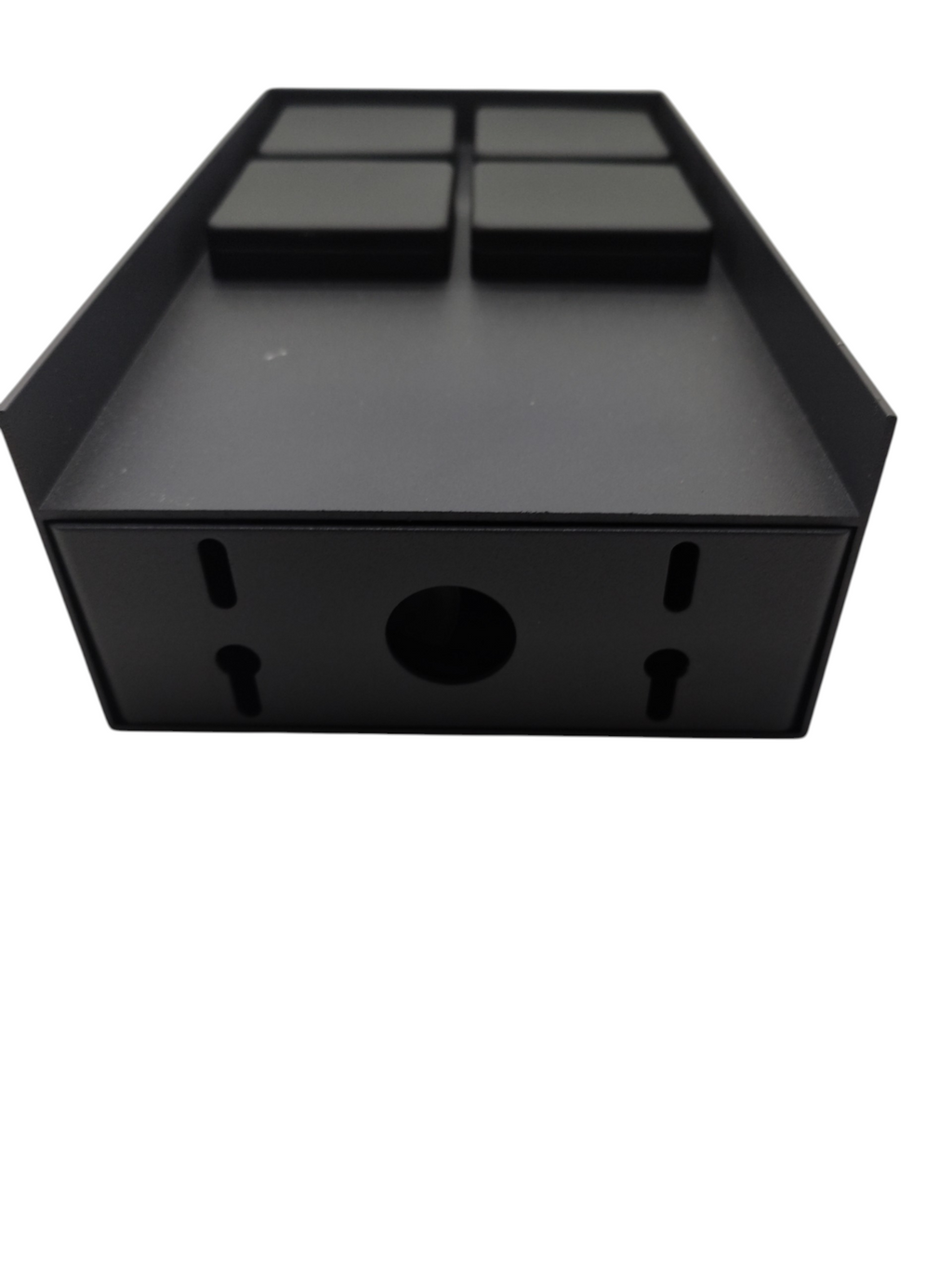 LED Universum ADAM Außensteckdose Aluminium Anthrazit 4 Steckplätze 3680W
