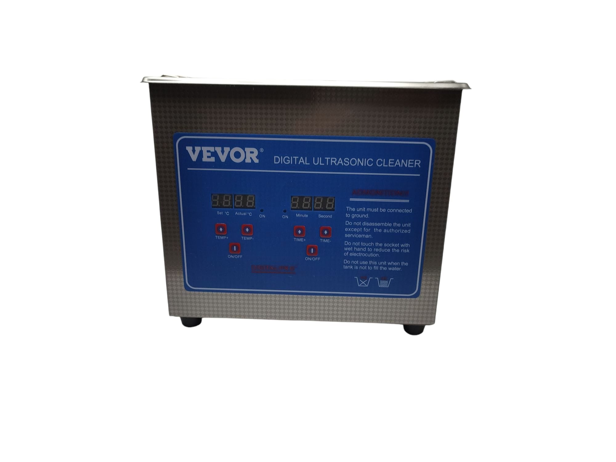 VEVOR Ultraschallreiniger 3 L Edelstahl Reinigungsmaschine