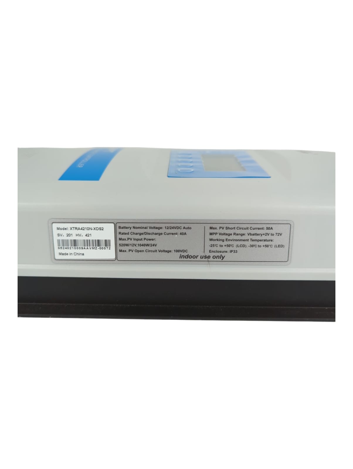 EPEVER MPPT XTRA-N Solarpanel-Laderegler 10-40A, 12/24 VDC Automatikbetrieb