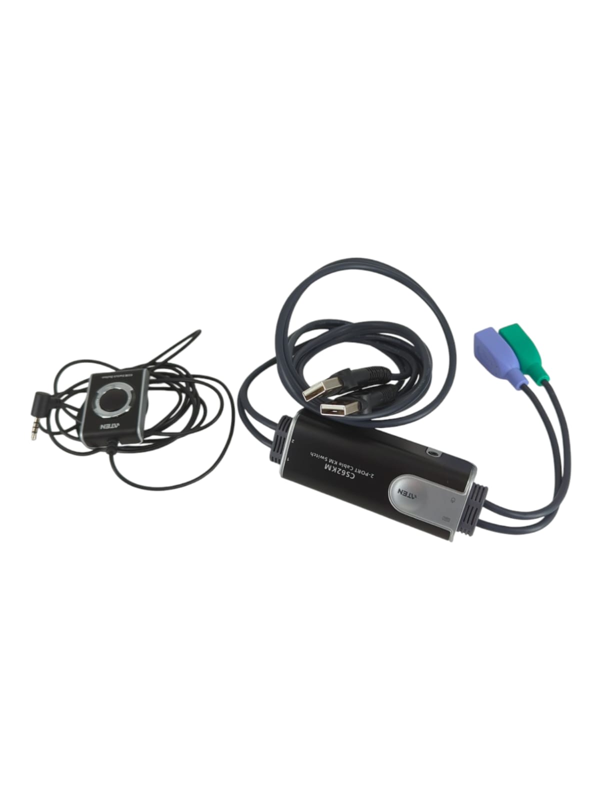 ATEN CS62KM 2-Port grenzenloser KM Switch, schwarz