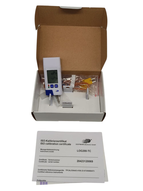 TFA Dostmann Datenlogger für Temperatur LOG200 TC, 31.1060.02, Speicher für 60.000 Datensätze
